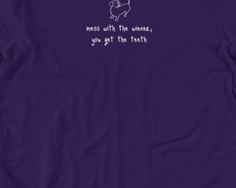 Si te metes con la salchicha, te quedas con los dientes, camiseta de perro salchicha, camiseta con gráfico de perro salchicha, regalo de Doxie, camiseta para amantes de los perros salchicha, camiseta benéfica de perro salchicha