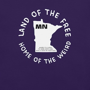 Camiseta del estado de Minnesota, camiseta con el mapa de Minnesota, camiseta con leyes estatales raras, camiseta con gráficos de Minnesota, camiseta con ciudades de Minnesota, camiseta ingeniosa