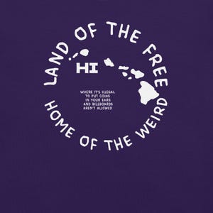 Camiseta del estado de Hawái, camiseta con el mapa de Hawái, camiseta con leyes estatales raras, camiseta con gráficos de Hawái, camiseta con ciudades de Hawái, camiseta ingeniosa, camiseta con estados de EE. UU.