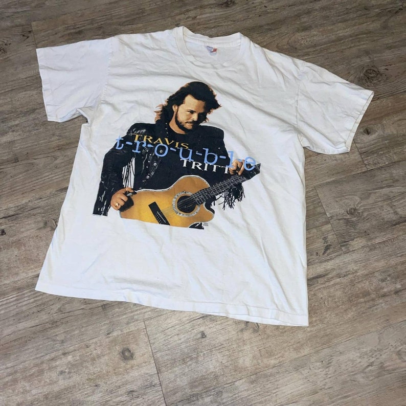 90s Travis Tritt Vintage Tour T-shirt - Etsy