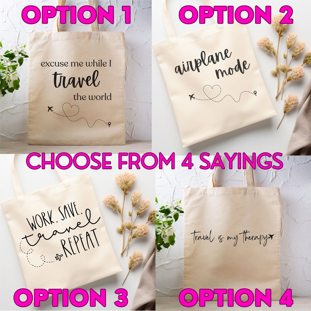 Excuse Me While I Travel the World Tote, Airplane Mode, Work Save