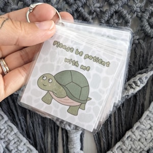 Cartes de communication personnalisées tortue, Jeu de cartes non verbales, Cartes de communication personnalisées, Porte-clés autisme, Prise en charge des TSA, Tortue