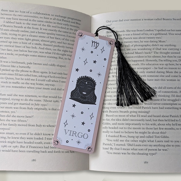 Virgo Bookmark: Tarot Card, Witchy Book Lover Gift