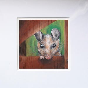 Mouse Painting Print, Mouse Print, Mouse Wall Art, Mouse Home Decor, Mouse Artwork