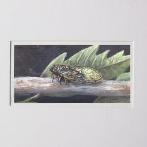 Cicada Painting Print, Cicada Print, Insect Artwork, Cicada Artwork, Cicada Wall Art