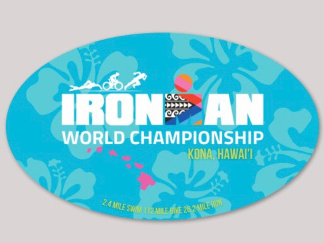 OVAL Ironman World Championship Sticker - Etsy