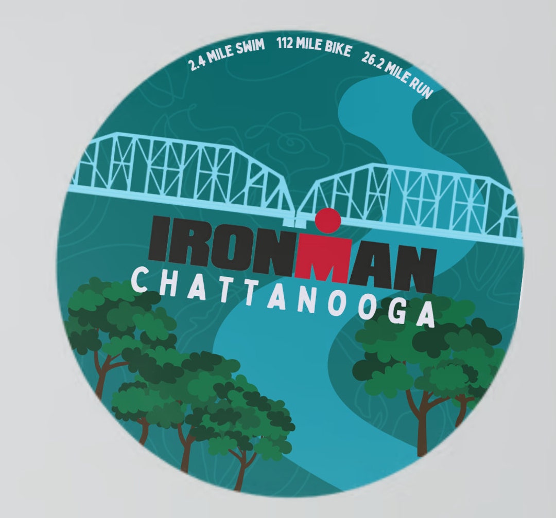 IRONMAN Chattanooga Sticker Etsy