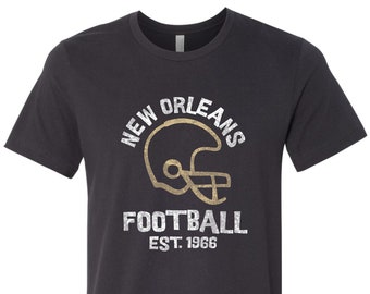 New Orleans Football T-Shirt, New Orleans T-Shirt, Retro New Orleans T Shirt, Retro New Orleans Shirt, New Orleans Football Shirt