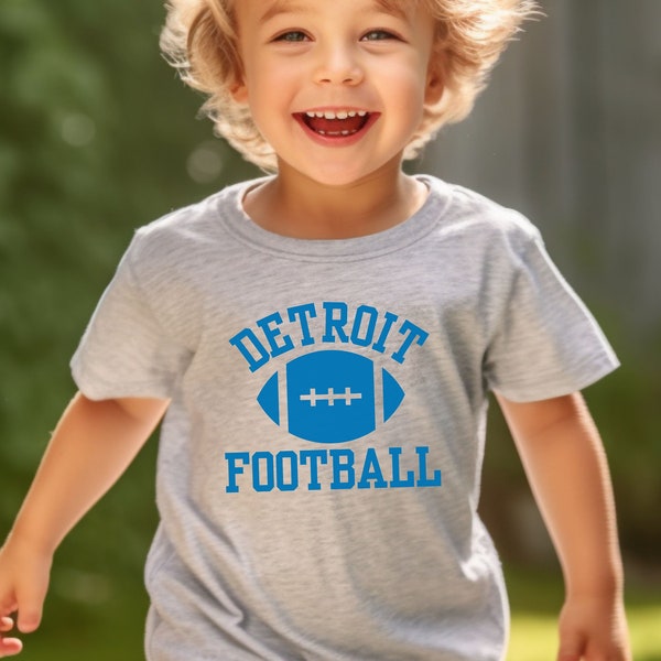 Detroit Football Toddler Shirt, Detroit Shirt, Detroit T-shirt, Retro Detroit Football, Toddler 2T, 3T, 4T, 5/6T, Detroit Football Gifts
