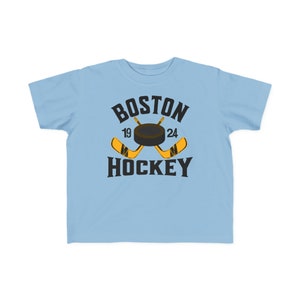 Toddler 2T, 3T, 4T, 5/6T Hockey Shirt, Boston Shirt, Boston Hockey Tshirt, Retro Hockey Crewneck, Boston Hockey Kids Shirt image 7