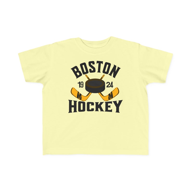 Toddler 2T, 3T, 4T, 5/6T Hockey Shirt, Boston Shirt, Boston Hockey Tshirt, Retro Hockey Crewneck, Boston Hockey Kids Shirt image 6