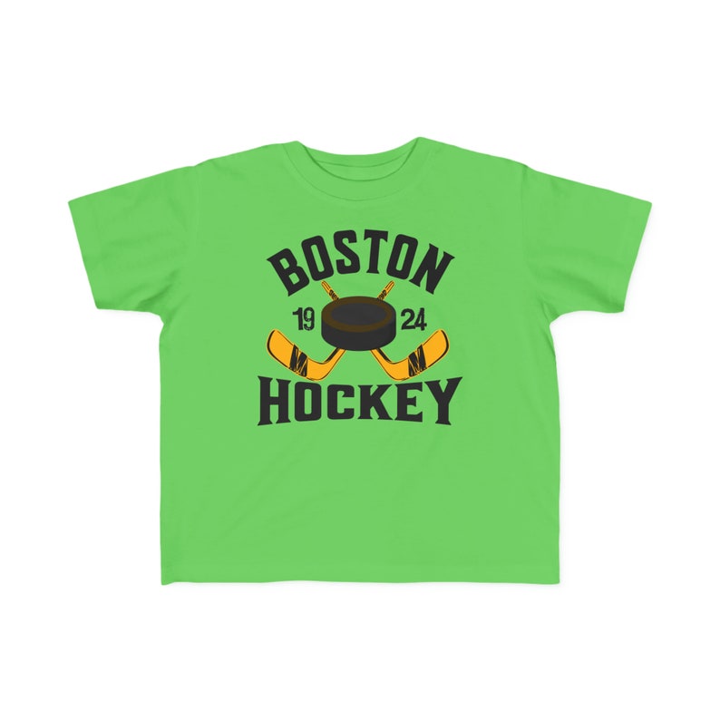 Toddler 2T, 3T, 4T, 5/6T Hockey Shirt, Boston Shirt, Boston Hockey Tshirt, Retro Hockey Crewneck, Boston Hockey Kids Shirt image 8
