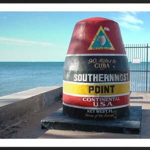 Key West / Punto più a sud / Florida / Costiero / Spiaggia / Paesaggio / Fotografia / Foto / Stampa / Arte murale / Decorazione