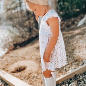 Bambus Twirl Kleid - Tropisches Leoparden Babykleid - Neutrale Babykleidung - Kleinkind Sommerkleid - Bambus Mädchenkleid - weich & atmungsaktiv