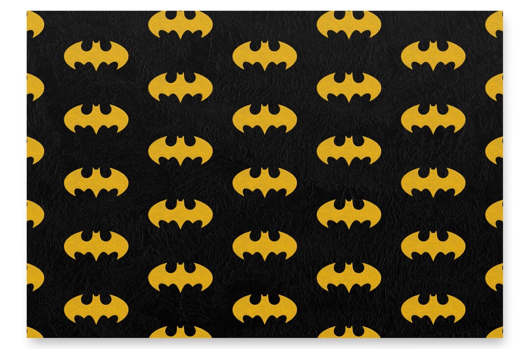 Batman Wrapping Paper 3 Sheets Etsy