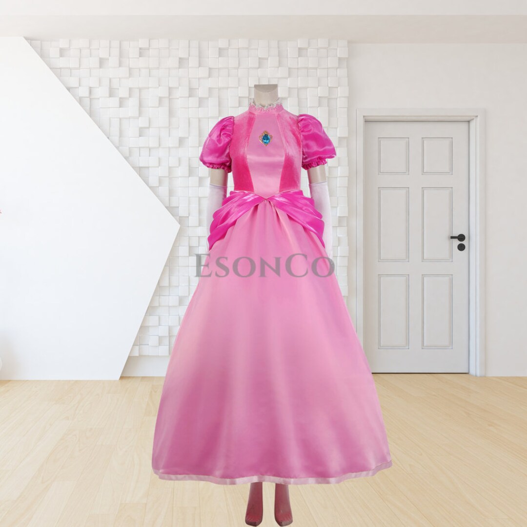 The Super Mario Bros. Movie Cosplay Princess Peach Costume Etsy