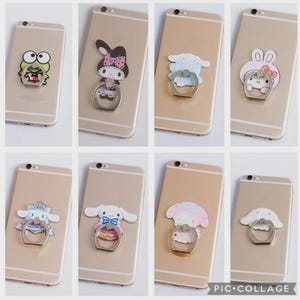 Niedlicher Flüssig-Handyhalter | Treibsand-Handyhalter | Kuromi | My Melody | Cinnamoroll | Pompompurin | H. Kitty