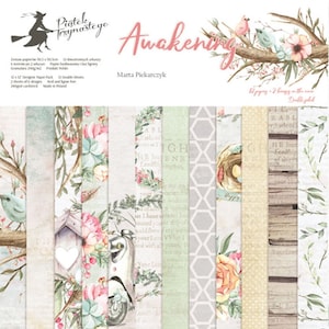Collection Awakening, P13, Paper pad, Scrapbooking Paper set 12 x 12, 12 sheets, Card Stock