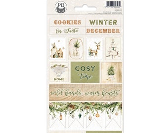 Sticker sheet Cosy Winter 02, 10,5 x 23cm, P13, Stickers set