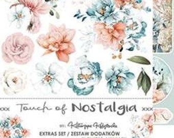 6x12, 12 sheets, Extras set for Cutt, Flowers – Touch Of Nostalgia, Craft O'Clock, Scrapbooking Paper set, Card Stock