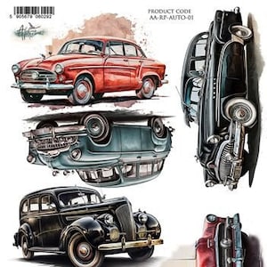 A4, Carta di riso, Art Alchemy, Automobili, Semplicemente bello, Carta di riso per decoupage, Diari, Creazione di biglietti,