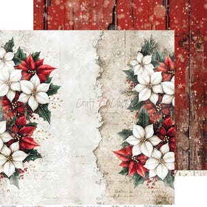 scrapbooking paper pad 12×12 “oh, christmas night” | craft o’clock | 6 double sided sheets + bonus, 250 gsm | scrapbooking & cardmaking