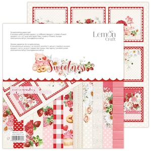 Escolha por coleção Sweetness, LemonCraft, conjunto de papel para scrapbooking, enfeite, papel cartão