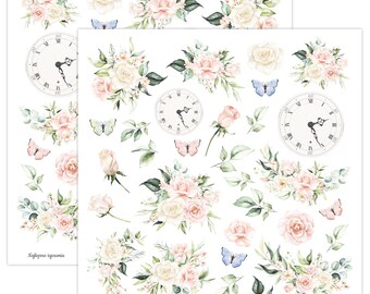 Choose a Sheet, ScrapBoys, Exquisite Scrapbooking Paper Sheet with Elements, For Cutting, Card Stock
