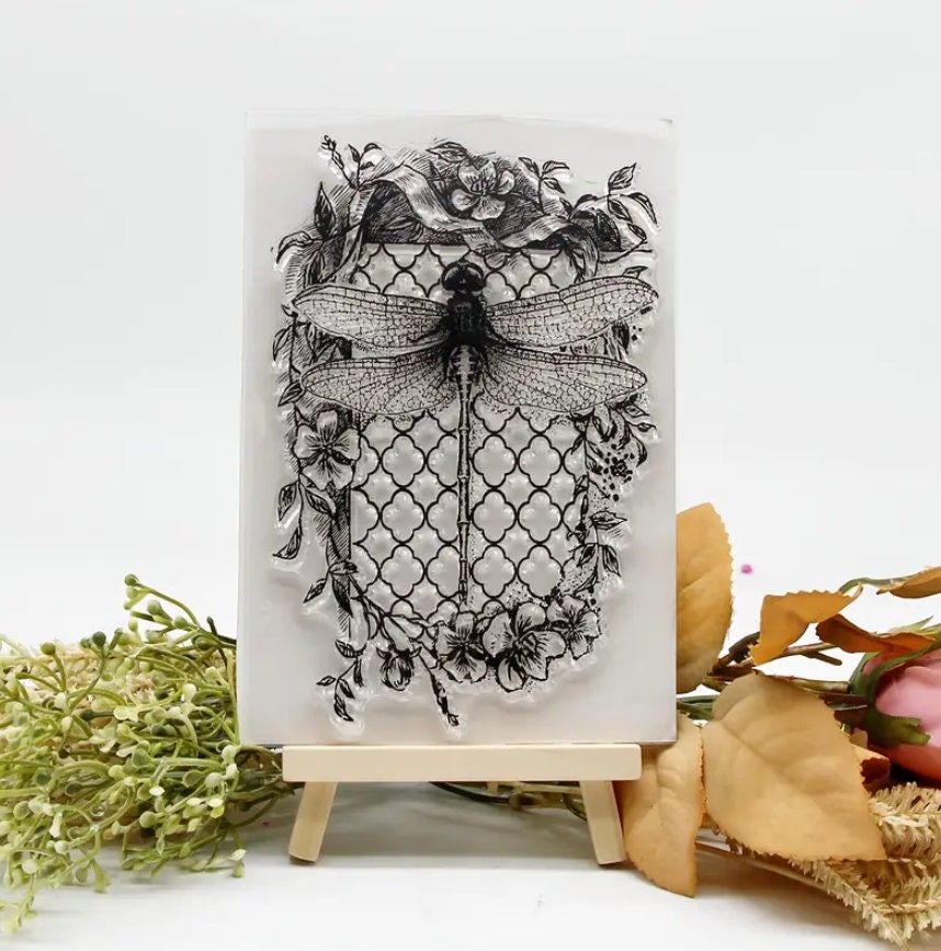 PH Pandahall Ortensie Timbri Trasparenti, Timbri In Silicone con Fiori Timbri con Sigillo Trasparente per Album Fotografici Fai Da Te, Biglietti di Auguri, Scrapbooking, Etichette Regalo e Altri