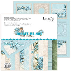 Scegli per collezione Caro Diario - NON-TI-Scordar-di-me, LemonCraft, Set di carta per scrapbooking, Abbellimento, Cartoncino