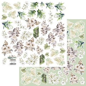 30x30, 1 Bogen, Art Alchemy, Kollektion I Believe – Blumen, Doppelseitiges Scrapbook-Papier, Schneiden, Kartenherstellung, Journals