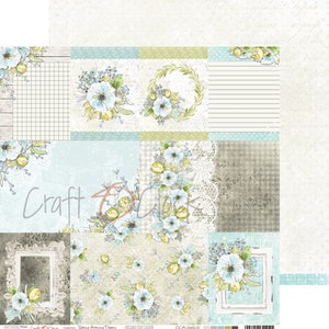 Sheet with Decorative Cards SPRING MORNING DREAMS, ScrapBoys, Exquisite Scrapbooking Paper Sheet with Elements, For Cutting, Card Stock