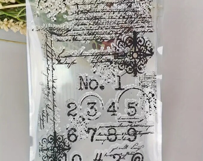 Background Silicone Stamps Set, Stamps DIY Embossing Planner, Journal ...