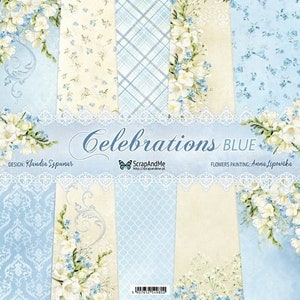 Scegli una collezione, ScrapAndMe, Set di carta per scrapbooking bifacciale 12 x 12, 5 fogli, cartoncino