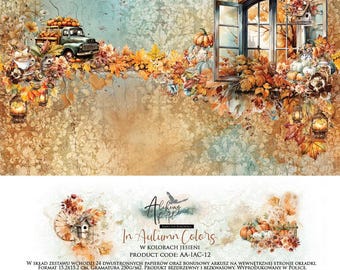6x6, 24 blätter, Art Alchemy, Kollektion In Autumn Colors, Scrapbooking Papier set 6x6, Journals, Kartenherstellung, Karton