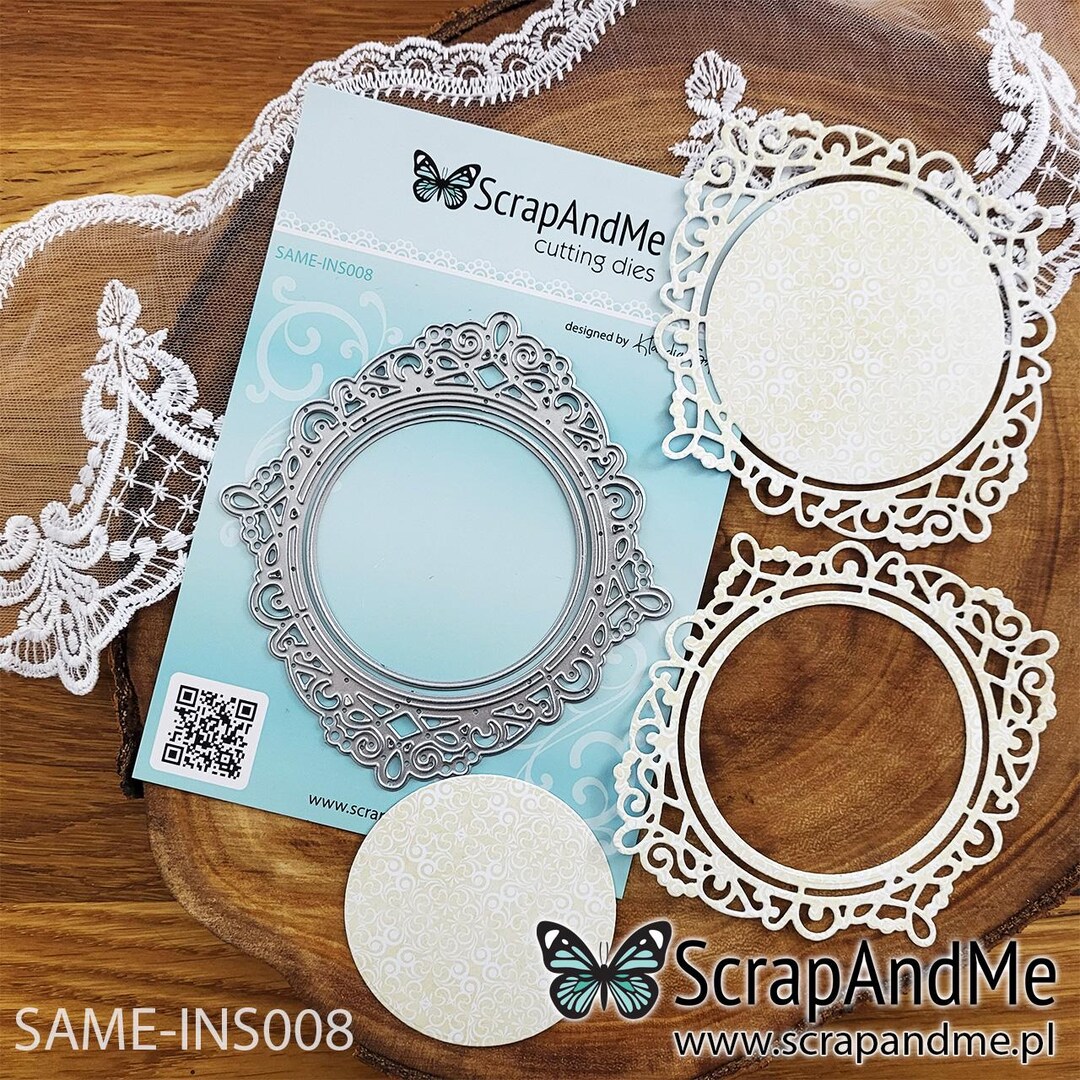 Fustelle per la creazione di biglietti, cornice ovale in pizzo, fai da te, scrapbooking, goffratura, biglietti di carta, album, fustelle in metallo