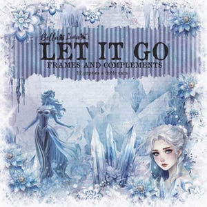 30x30 cm, 12 doppelseitige Bögen, Bellaluna Crafts, Let It Go - Rahmen & Accessoires, Scrapbooking Papier, Pingelige Schneiden, Kartenherstellung, Journals