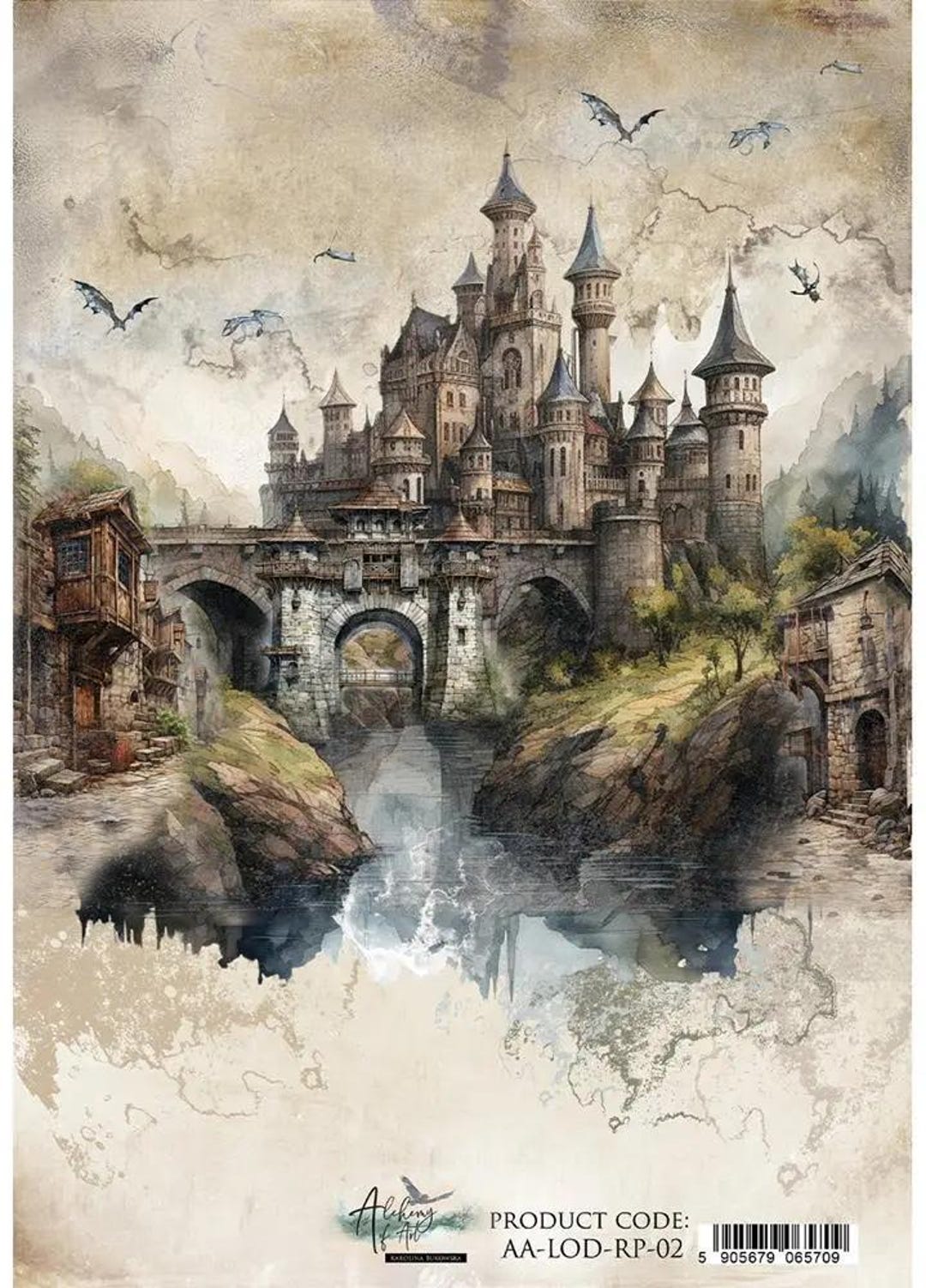 Rice Paper for Decoupage A4 | Legends of the Dragons Collection ...