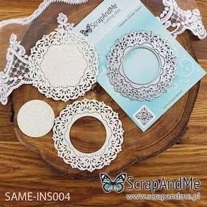 Doily Cutting Die, ScrapAndMe, Metal Cutting Die, Decorative Floral Frame, Cardmaking, Scrapbooking