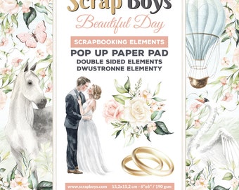POP UP Beautiful Day, ScrapBoys, Scrapbooking elements set 6 x 6, 24 sheets, Card Stock