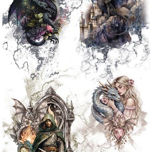 rice paper a4 (25–30gsm) | the legends of the dragons | alchemy of art