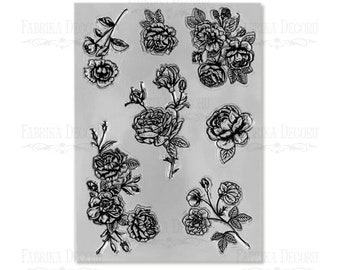 Silicone stamps set 7 pcs, Stamps DIY Embossing Planner, Journal, Craft, Scrapbooking, Decoration