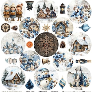 scrapbooking paper pad 12×12 “jolly season” | craft o’clock | 6 double sided sheets + bonus, 250 gsm | scrapbooking & cardmaking