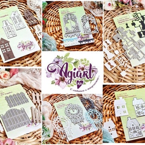 Matrices de découpe en métal « Vigne », AgiArt, matrices de découpe artisanales, pochoir de gaufrage, matrices de scrapbooking, fabrication de cartes bricolage, pour papier découpé