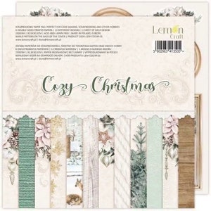 Noël douillet, LemonCraft, Papier de scrapbooking, Éléments de découpe, Embellissement, Papier cartonné