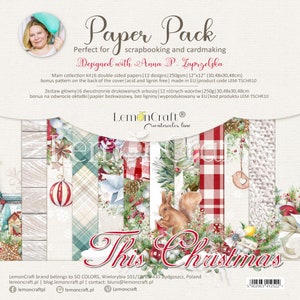 Choose by Collection This Christmas, LemonCraft, Scrapbooking Paper set, Embellishment, Card Stock