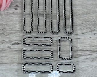 Silicone stamps set  9 pcs, Stamps DIY Embossing Planner, Journal, Craft, Scrapbooking, Decoration