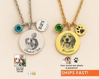 Beagle Dog Necklace, Personalized Beagle Pendant, Beagle Charm, Dog Breed Jewelry - Gift for Dog Lover,Tiny Beagle Pendant with Birthstones