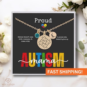 Autism Awareness,Autism Awareness necklace personalized,Autism Puzzle Necklace,Autism Necklace,.925 Sterling Silver Necklace,18k Gold plated