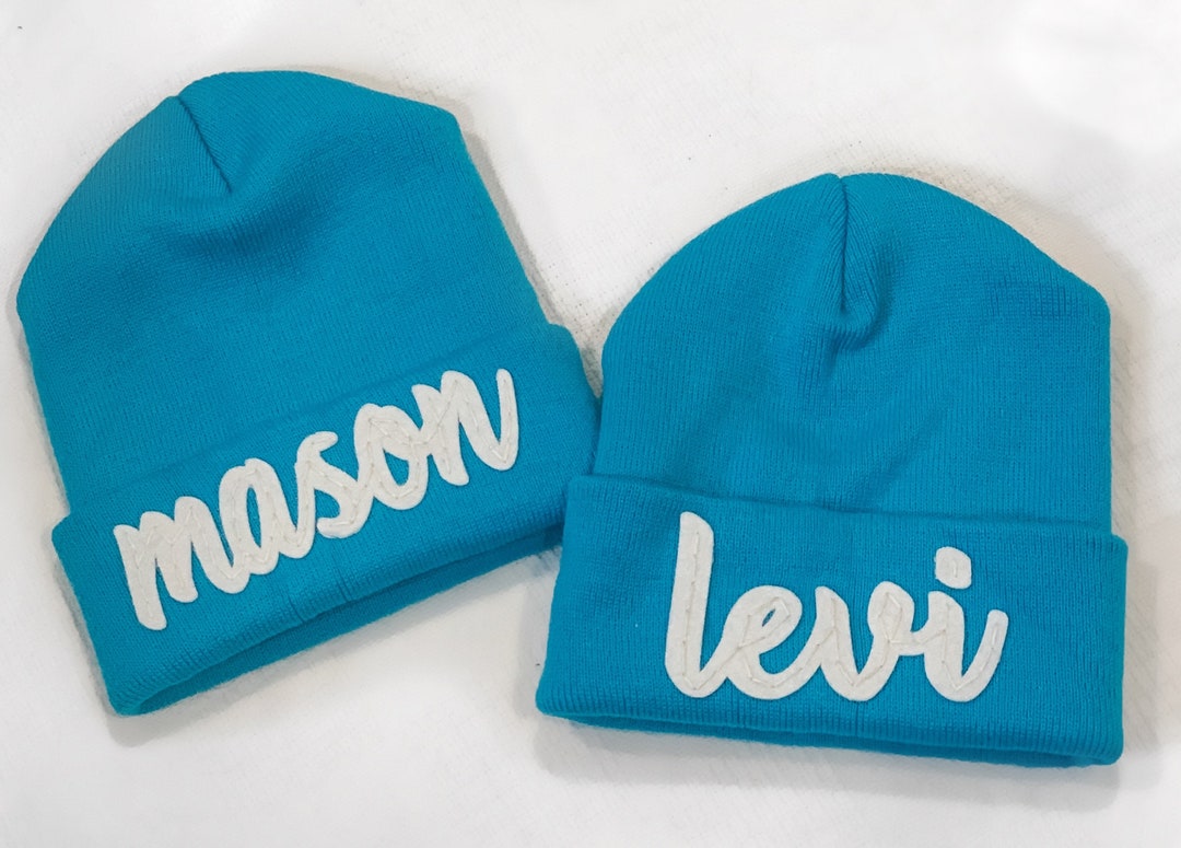 Custom Embroidered Baby Toddler Beanie, Embroidered Name Beanie Hat
